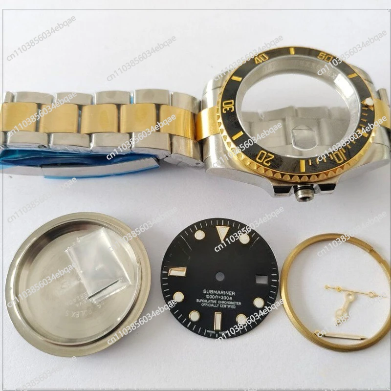 For Shell Cover Watch Accessories 8200, 2824, 2836 Shell Cover Sapphire Mirror Stainless Steel Shell Full Set