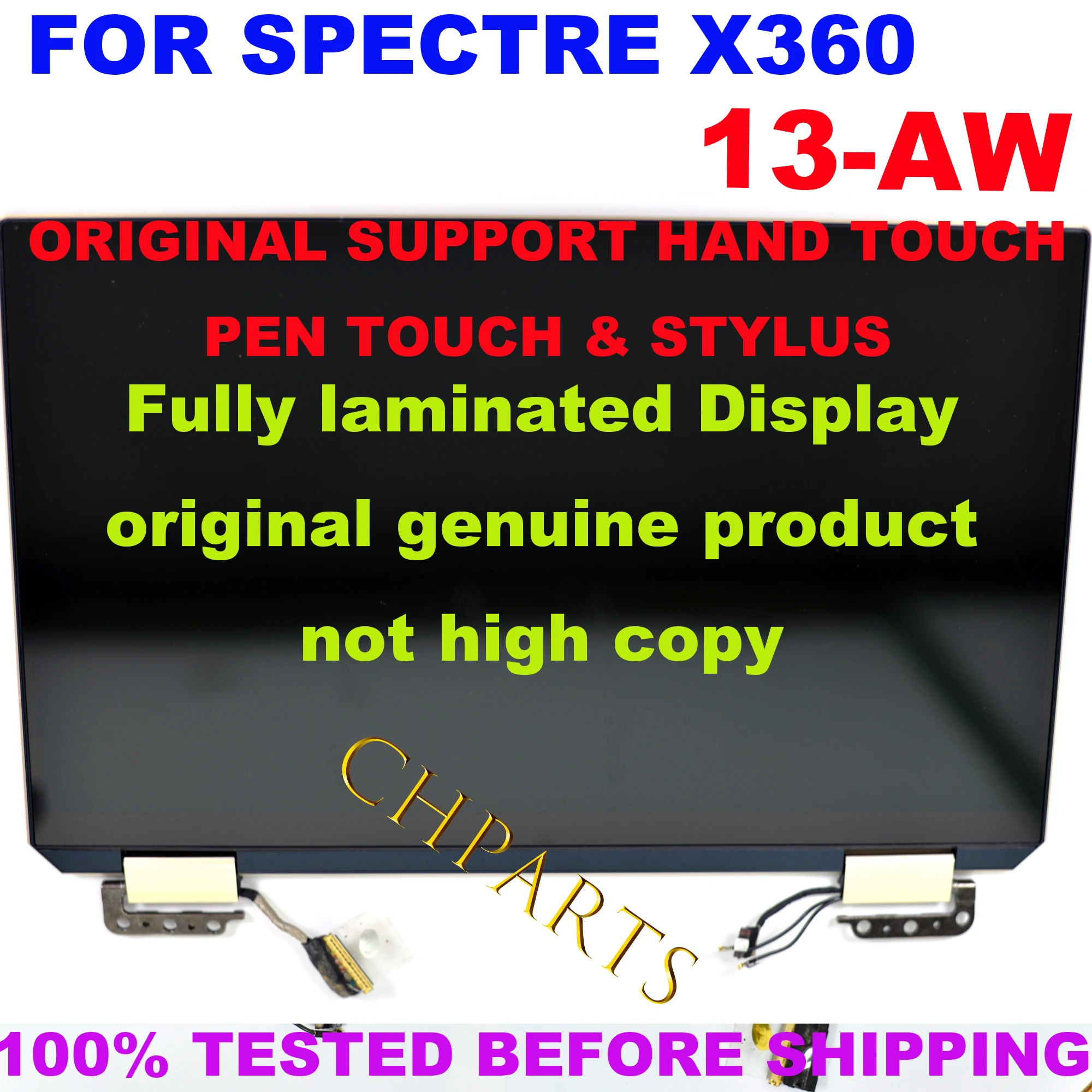 Imagem -06 - Lcd Touch Screen Montagem de Substituição Completa Fhd Uhd Oled para hp Spectre X360 13-aw Tpn-q225 133 L75192001 L72403-001