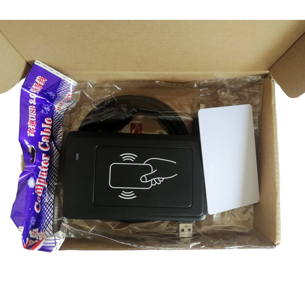 Lector y grabador USB de escritorio RFID UHF salida de teclado USB 860-960MHz no necesita unidad 18000-6C distancia de lectura 20CM