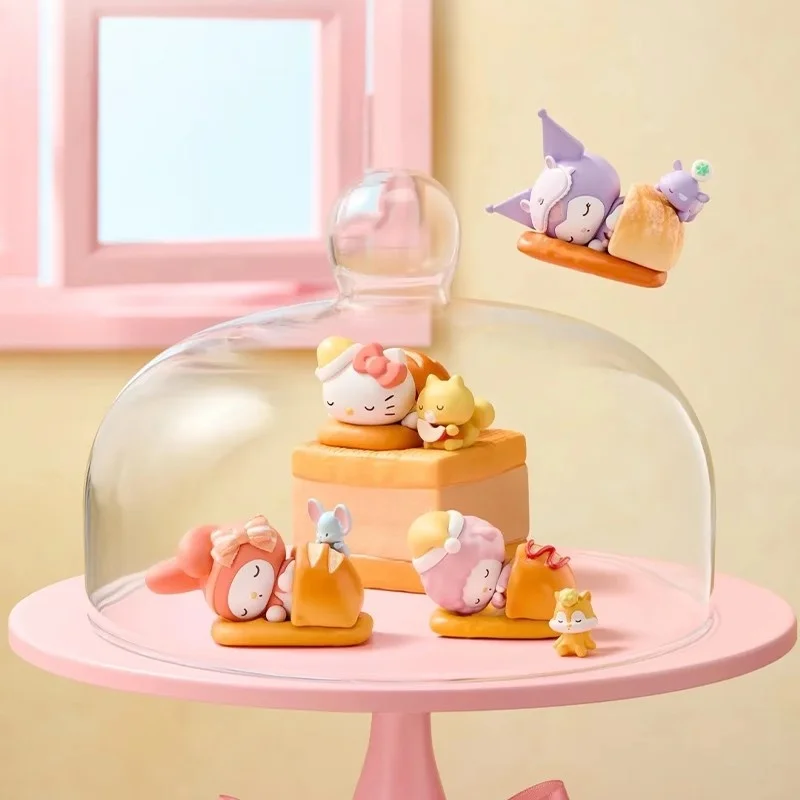 Miniso Happy Baking Series Sanrio Blind Box Children's Day Gift Trendy Desktop Ornaments Birthday Toy Collectible Figures