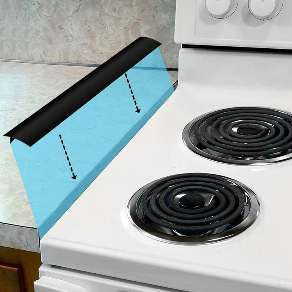 

Kitchen Gap Cover Silicone Stove Protector Fill Cracks Between Countertop Oven Dishwasher Non-Slip Spill Proof Seal Slit