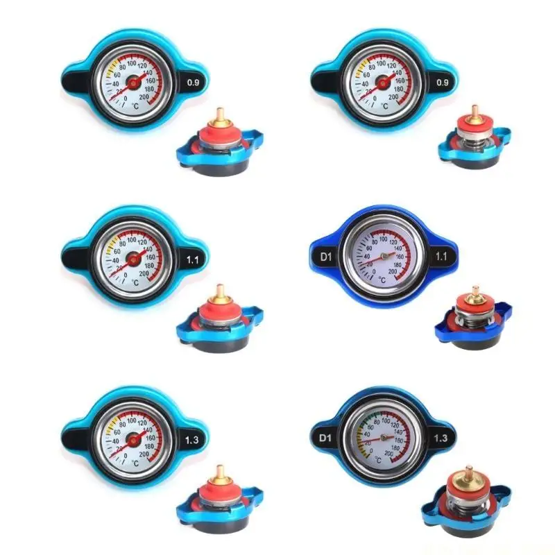 

J0MA 0.9/1.1/1.3 Bar Thermo High Pressure Radiator Caps Cover with Temperature Gauge