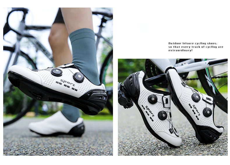 Männer Radfahren Schuhe Rennrad Frauen Rosa Racing Bike Self-Locking Geschwindigkeit Fahrrad Turnschuhe Flache Stollen Berg Radfahren Footwea – Detail 13