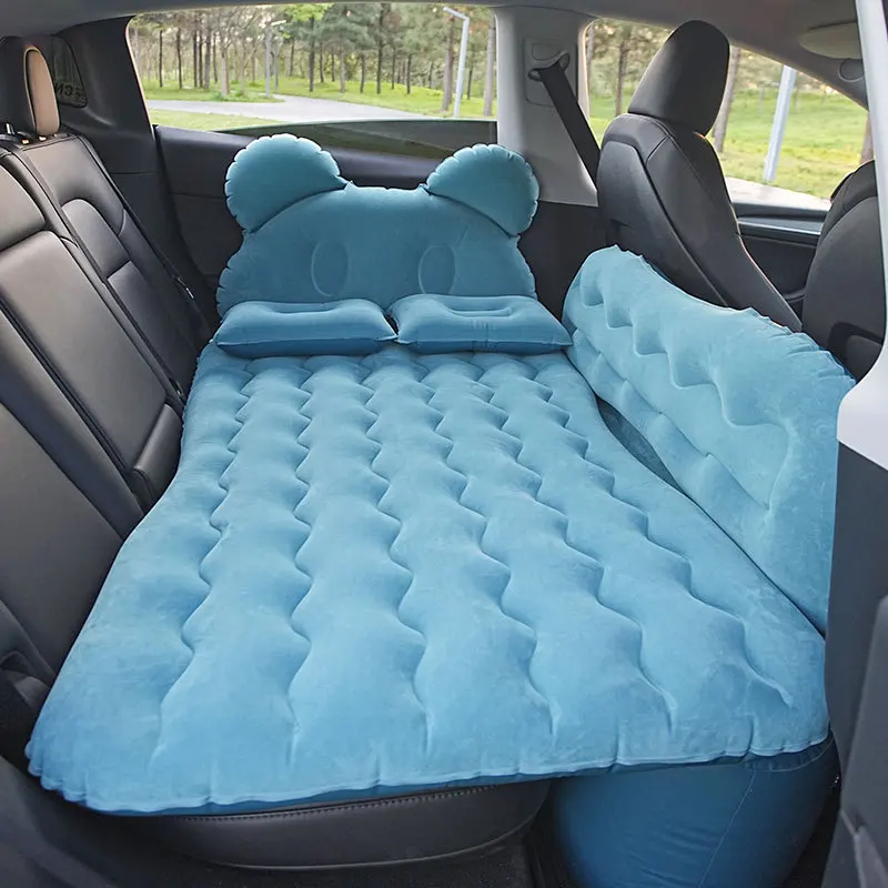 Electric Model-specific Factory-made In-car Airbed Foldable Flocked Mattress Eco-friendly PVC Cover for Rear Seats SUV Trunks