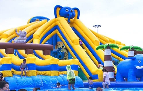 Professnal Custom Design Moving Water Park With Frame Pool Frame Pool Water Park