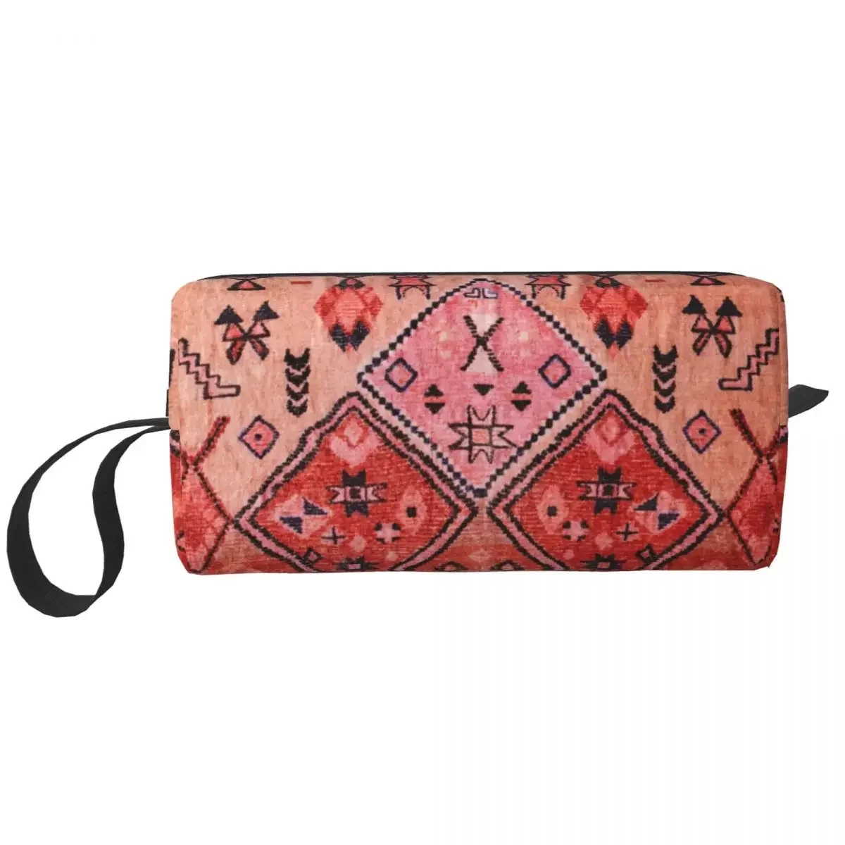 Boho Stylish Oriental Moroccan Style Cosmetic Bag Large Capacity Bohemian Geometric Makeup Case Beauty Storage Toiletry Bags