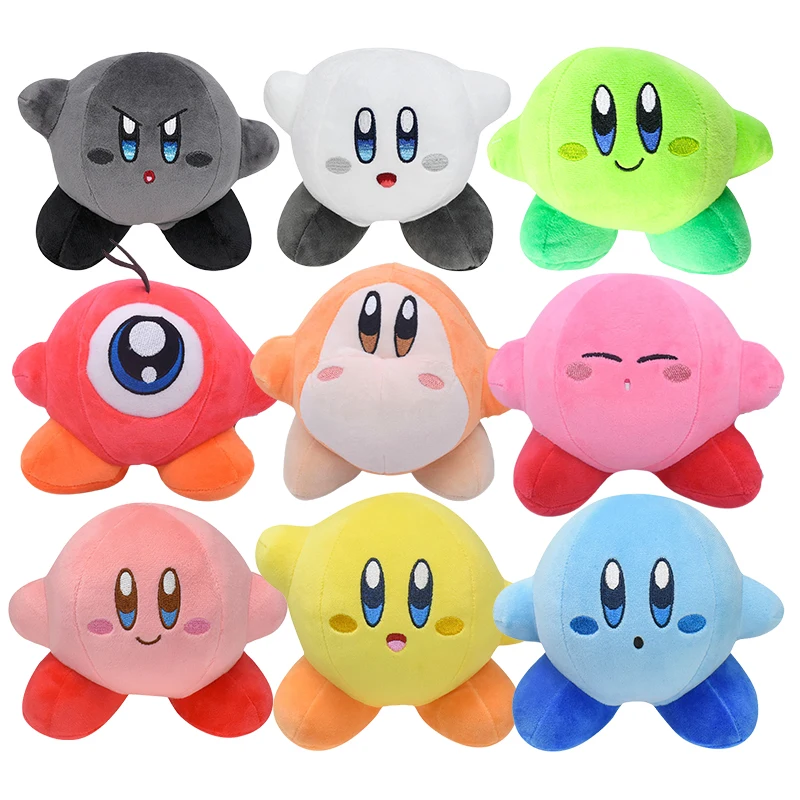 15cm Japan Anime Star Kirby Plush Stuffed Toys Cartoon Figures Cute Soft Peluche Dolls Pendant Baby Birthday Gifts Kawaii Decor