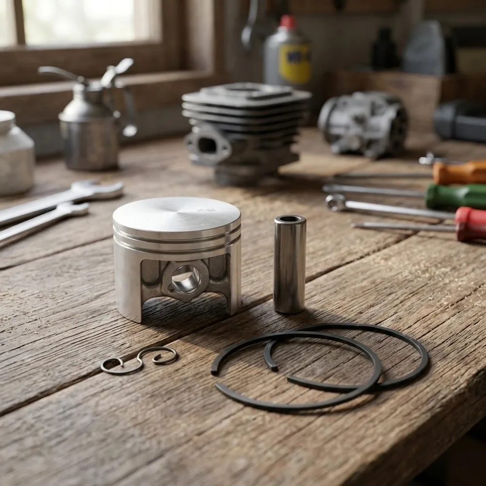 Upgraded 52mm for piston Kit for 038 for magnum and MS380 by for meteor Materials for Better Durability Upgraded
