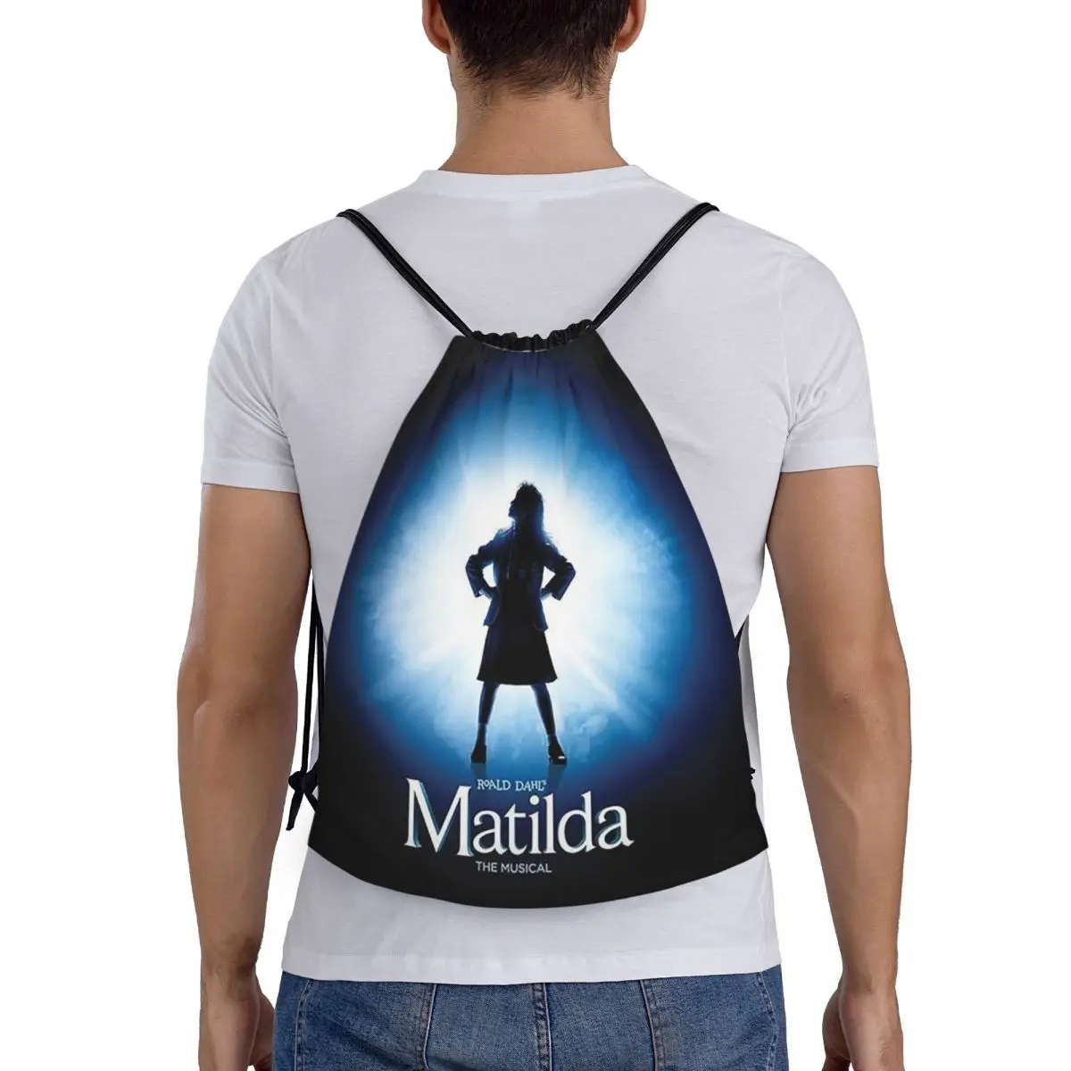 

Рюкзаки Roald Dahl Matilda The Musical, многофункциональные сумки на шнурке с карманами, спортивные сумки, сумки для книг для мужчин и женщин, школьные сумки