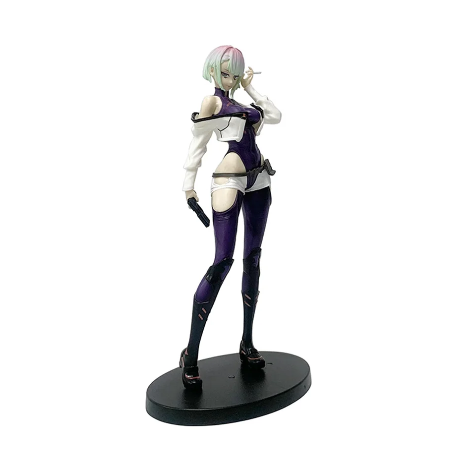 Hot 22cm Cyberpunk：Edgerunners Anime Figure #2077 Super Hacker Edge Walker Lucy Action Figure Collection Model Doll Toys image 5