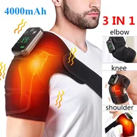 Massager Shoulder Neck Health Care Support Brace - Electric Heating Pad 3-Speed Vibration 1