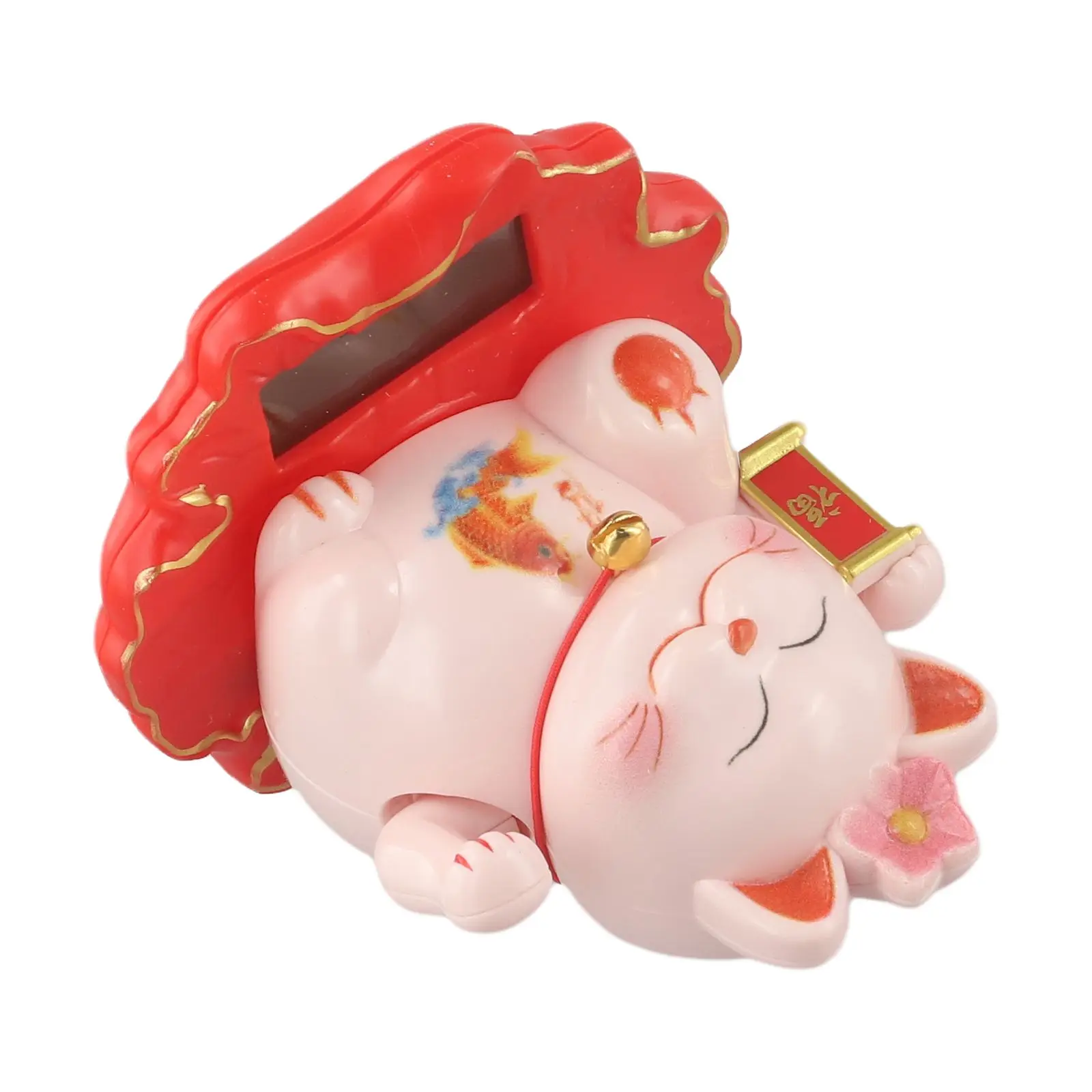 Feng Shui Lucky Cat Light-Sensing Lucky Cat Classic Design Positive Energy Symbol Of Wealth Car Talisman Financial Prosperity