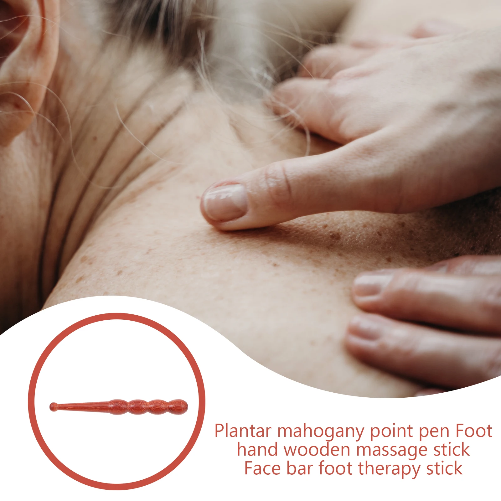 

Massage Stick Feet Massager Acupuncture Pen Red Durable Massaging Tool