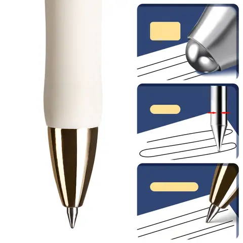 Długopis żelowy M & G-Black, wkład wielokrotnego użytku, miękki gumowy uchwyt, szybkoschnący tusz, idealny do użytku w szkole i biurze, 0,5 mm