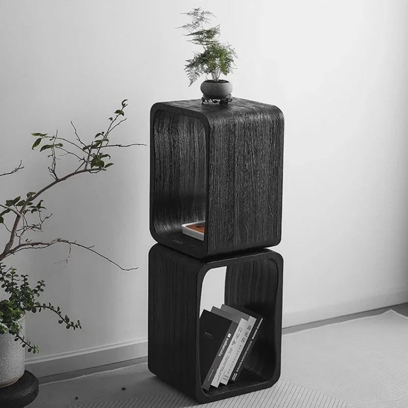 Para mesa dappoint corner minimalista, meuble rangement chevet peu acompañante, étagères multi-niveaux pour petits espaces