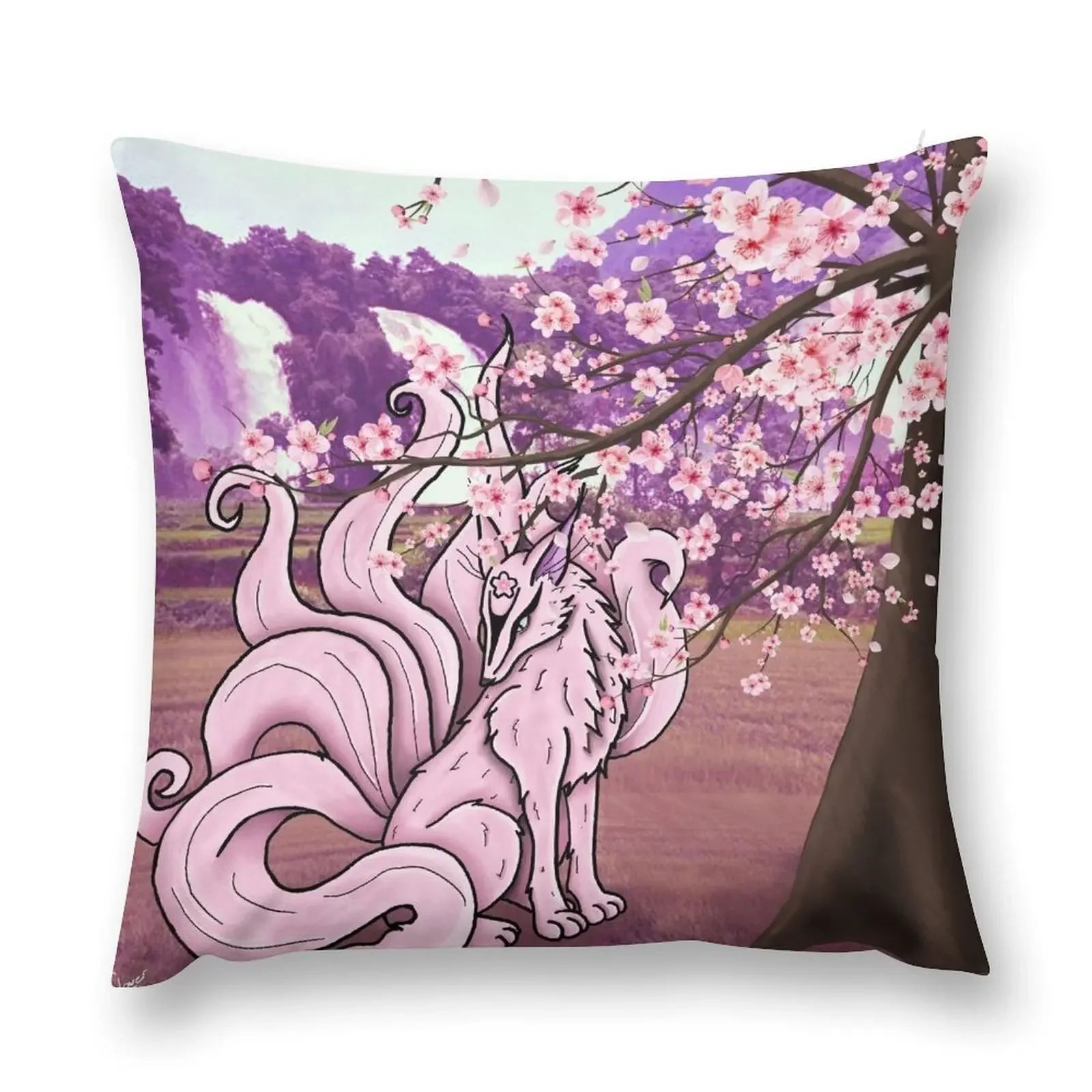 7tail fox Throw Pillow Pillowcases Sofa Covers For Living Room pillow