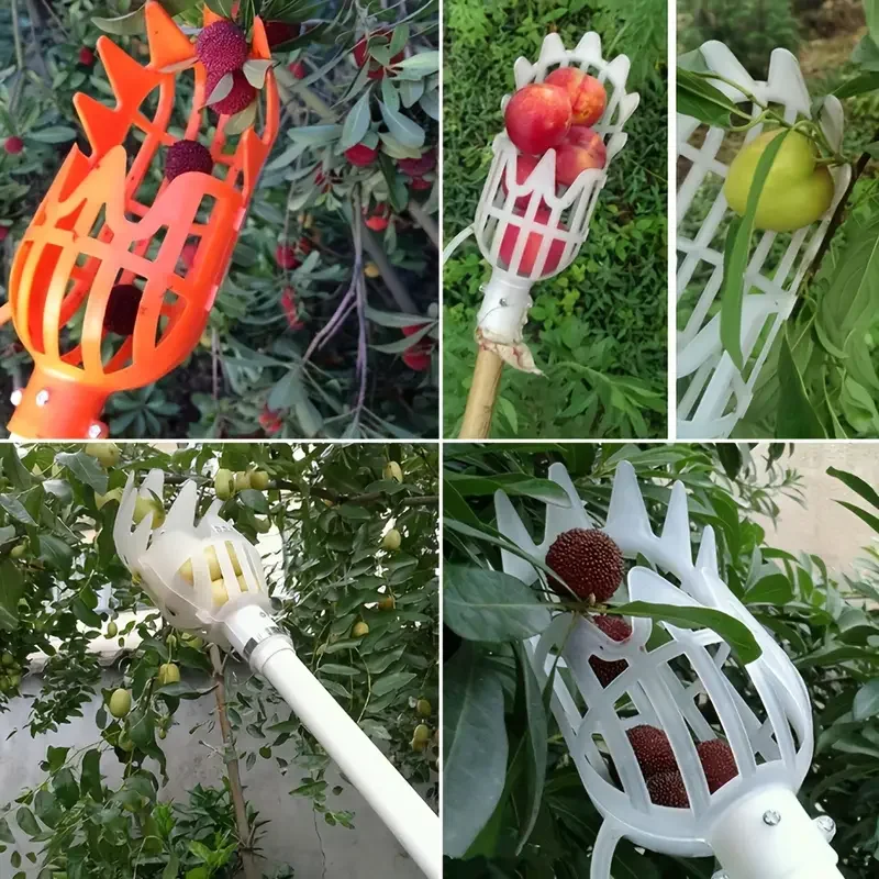 Plastic Fruit Picking Tool Garden Basket Fruit Picker Head High-altitude Fruit Picker Picking Loquat Picking Bayberry Tool