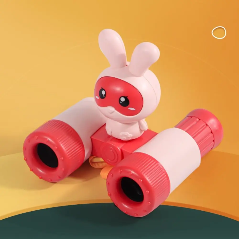 Telescopi binoculari per bambini rimovibili con un fischietto Esplorazione scientifica Telescopi per conigli Telescopio per bambini in plastica per cartoni animati