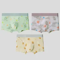 5pcs Men's ice silk underwear, seamless, breathable, antibacterial, boxer pants, summer thin men's sports short pants, with a sl