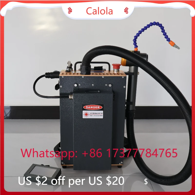 100W 200W 300W Pulse Fiber Cleaner Metal Surface Rust Paint Removal Machine