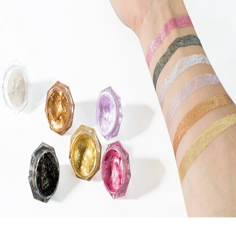 Diamond Glitter Eye Shadow Lip Loose Powder Eyeshadow Makeup Eyes Pigment Powder for Women Comestics Beauty Tool Make Up 6 Color
