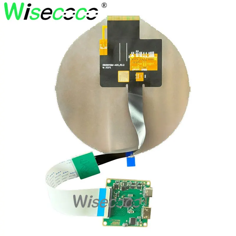 Round Display 5 Inch 1080x1080 400 Nits Panel For Windows PC Raspberry Pi Smart Home Electric Vehicle Instruments Meters Display