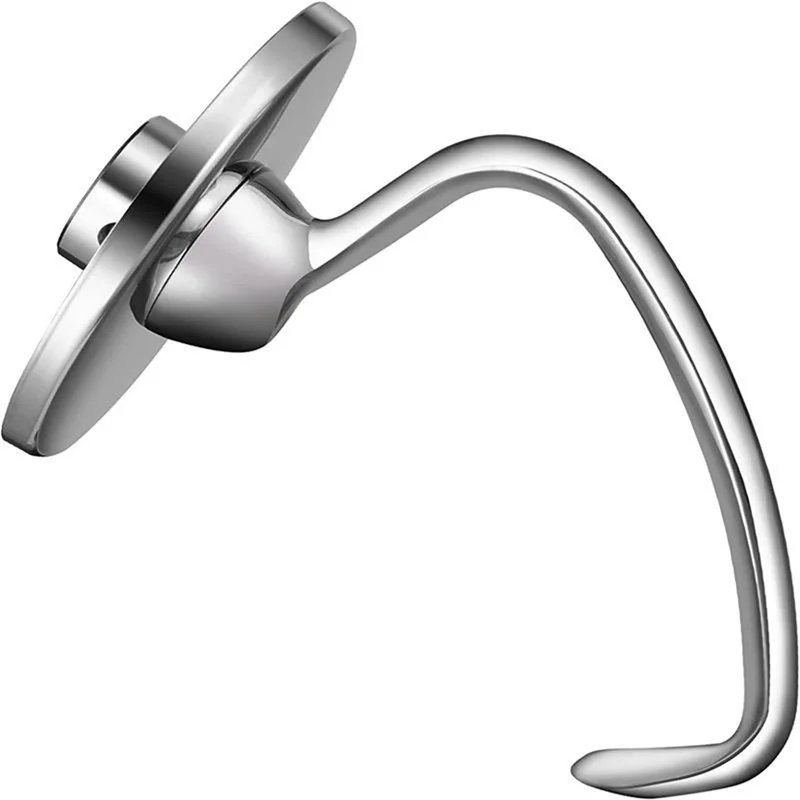 Stainless Steel Bowl Dough Hook for 4.5-5Quart Tilt Head Stand Mixer for Mixer Mixer Flour Cake