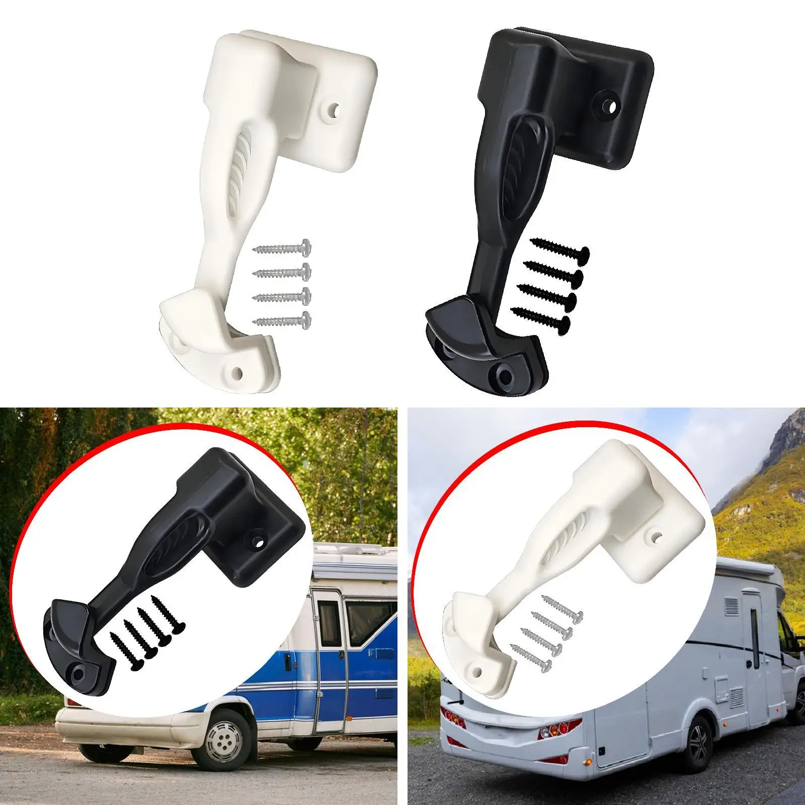 

Аксессуары для защелок шкафа для автофургона, простая в установке с винтовой защелкой для двери шкафа, нейлоновая для дома, яхт, офиса, кухни, кемперов