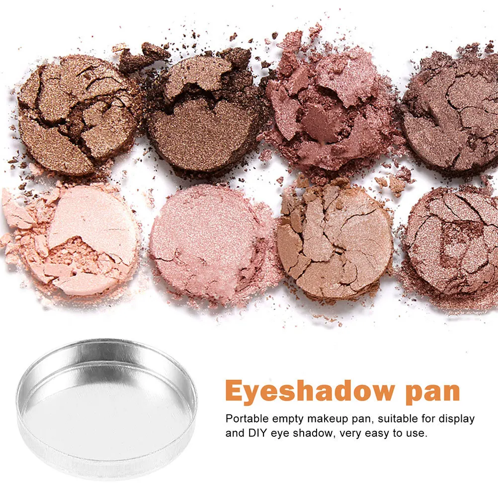 

30pcs Empty Pans Round Cosmetics Palette Small Empty Pans For Lip Balm Makeup Container Travel Lip Balm Case Blusher Pan