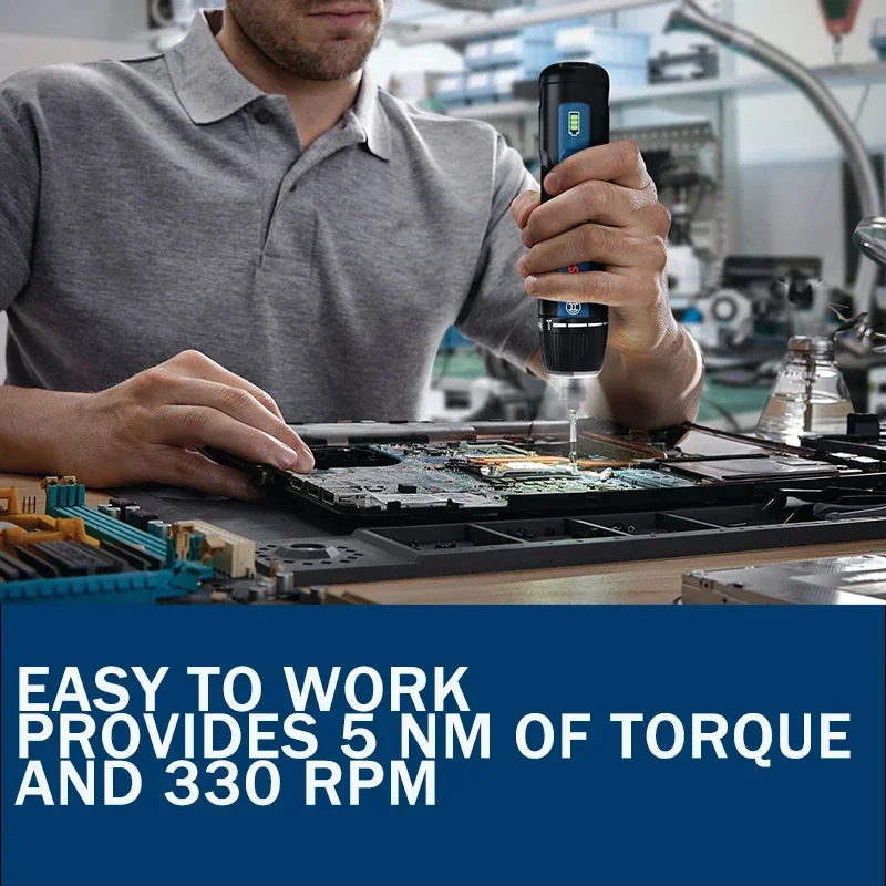 Bosch GSD4V-5 3.6V Cordless Electric Screwdriver, Precision Screwdriver Compact Power Tool for Electronics Repair & DIY Assembly - view 6