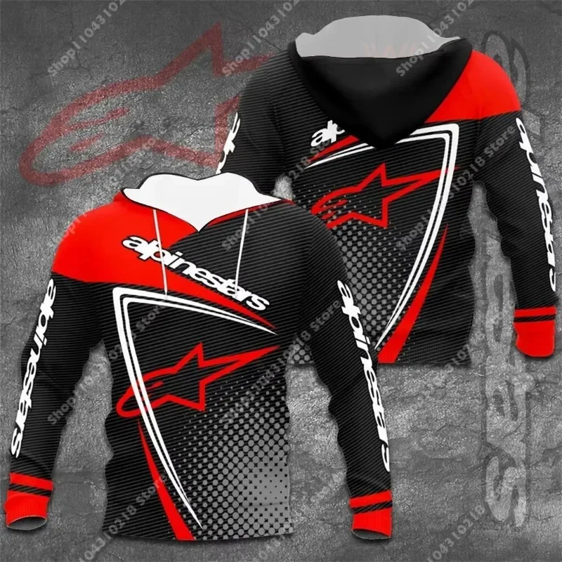 Hot Selling Men's MTB Printed Hoodies in Europe and America Men's Motorcycle Hoodies Sports Cycling Clothing Autumn and Winter