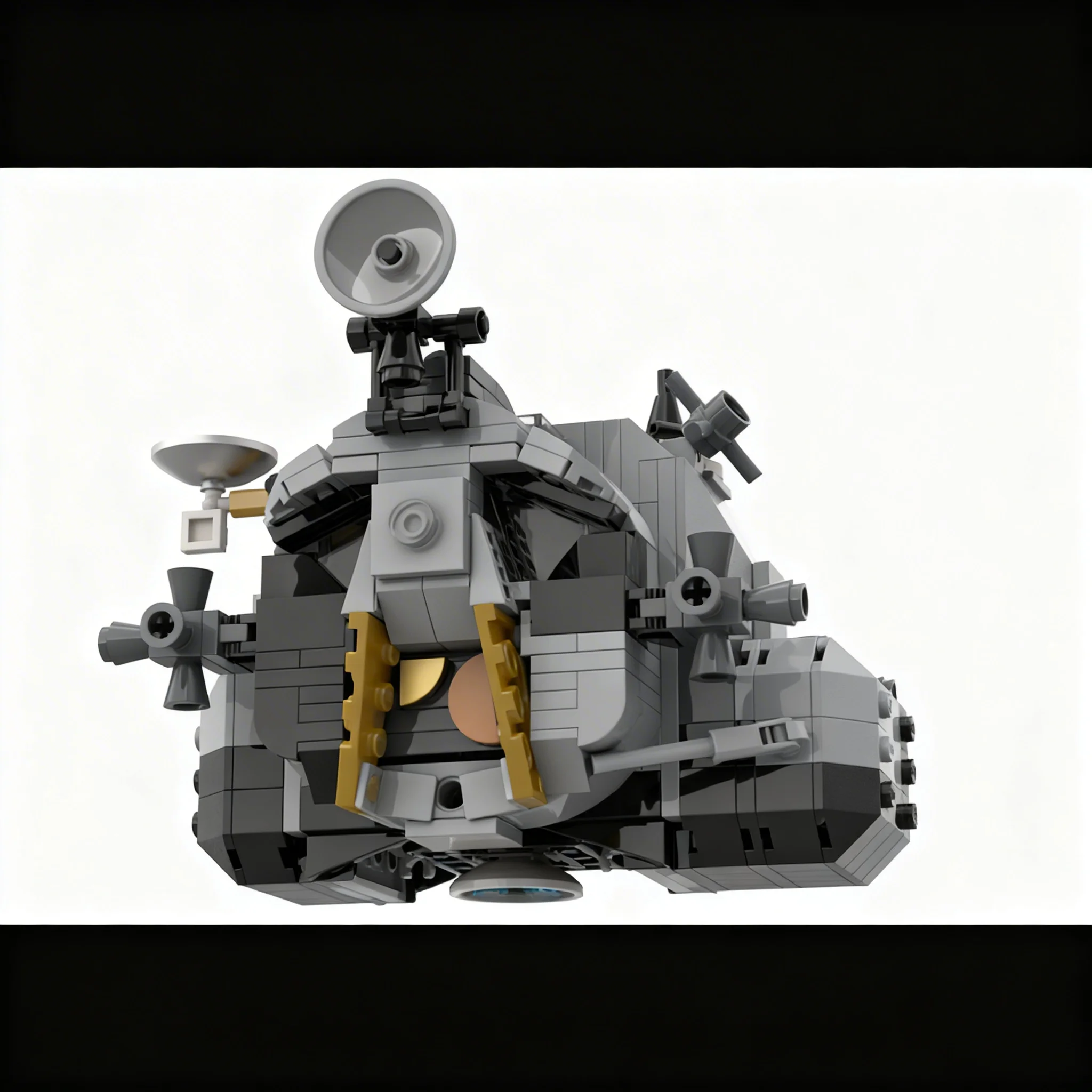 519pcs MOC Space NASAS Apollo 11 LM Realism Mod-Ascent Stage V1.0 Model Building Blocks Toy Architecture Christmas Gift Birthday