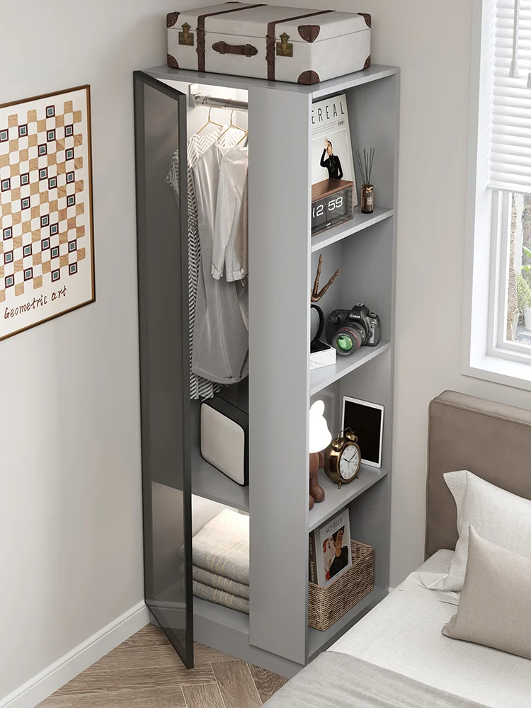 Single small wardrobe storage cabinet children\'s home bedroom wardrobe modern simple wardrobe small apartment saves space