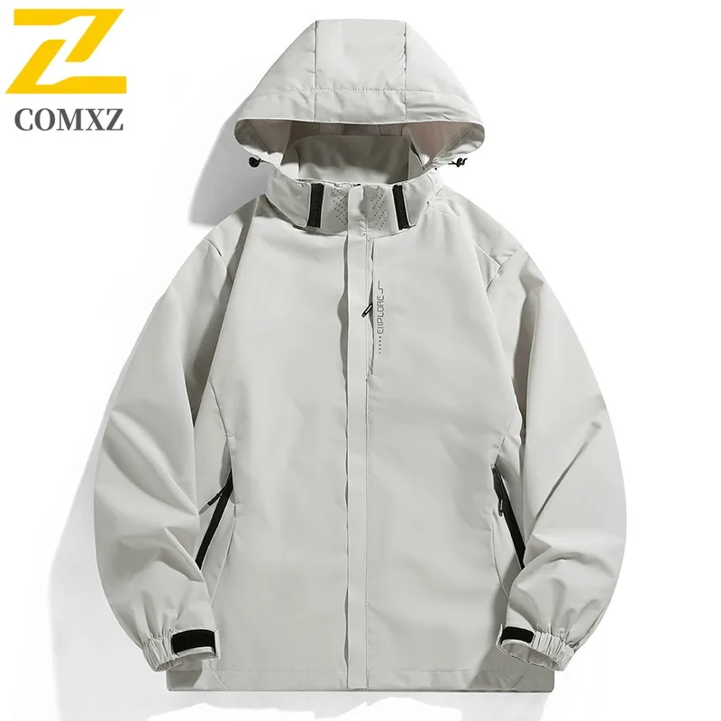 Men's Outdoor Tactical Jacket Windproof Waterproof Hiking Mountaineering Parka Breathable American Style Workwear Sport Coat