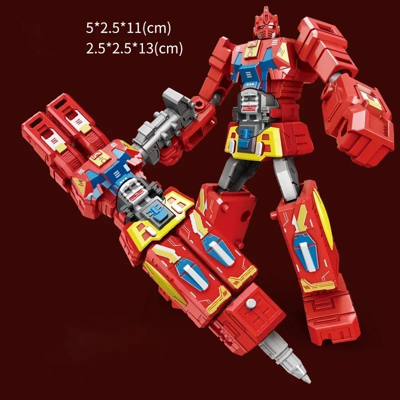 2-in-1 Transformierbarer Roboter-Spielzeug-Kugelschreiber mit Drehgelenk, Actionfigur-Modell, Verformbarer Roboter – Detail 9