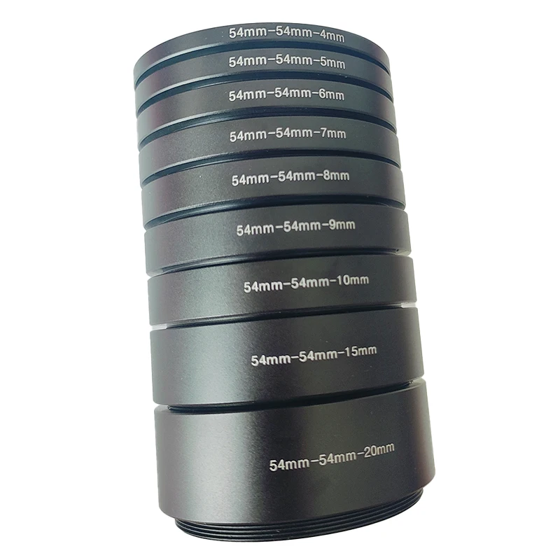 M54x0.75mm المعادن البؤري طول تمديد أنبوب أطقم 4/5/6/7/8/9/10/11/12/13/15/20/22/25/28/30 مللي متر ل As-تلسكوب التصوير الدائري