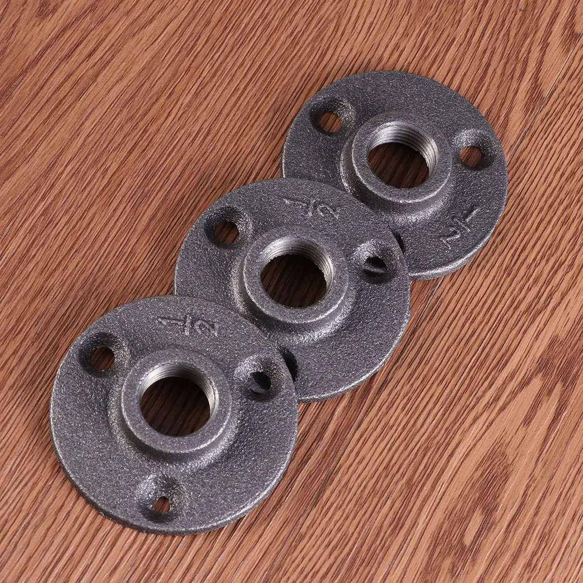 

10Pcs 20Mm High Strength Malleable Floor Flange Iron Fittings with Excellent Toughness Machinability for Workshop