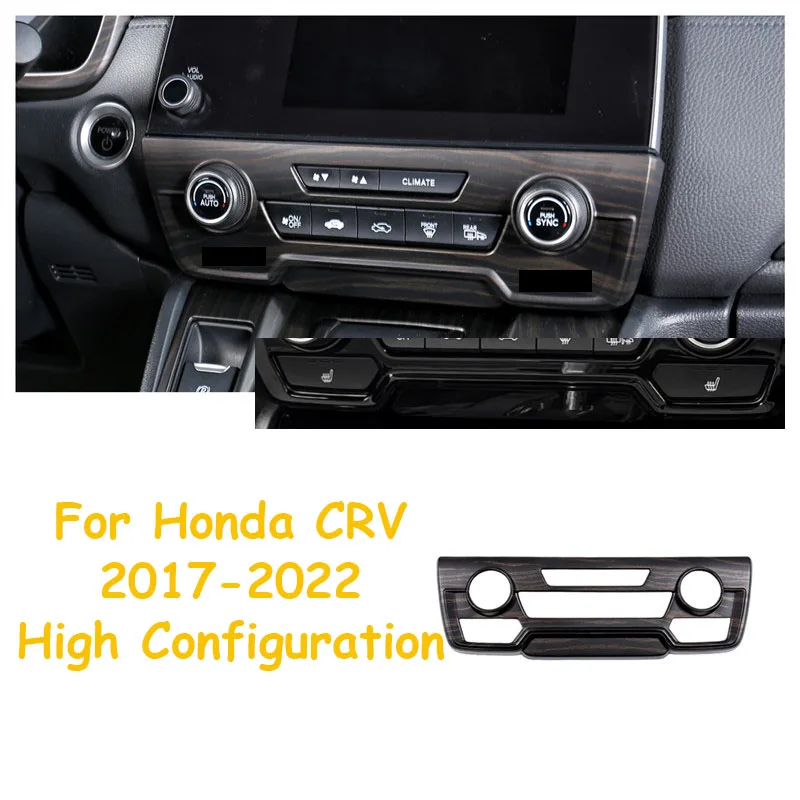 For Honda CRV CR-V 2017 2018 2019 2020 2021 Golden Wood Grain Overlay on Dashboard, Door,Steering Wheel, Gearshift Interior Trim view 5