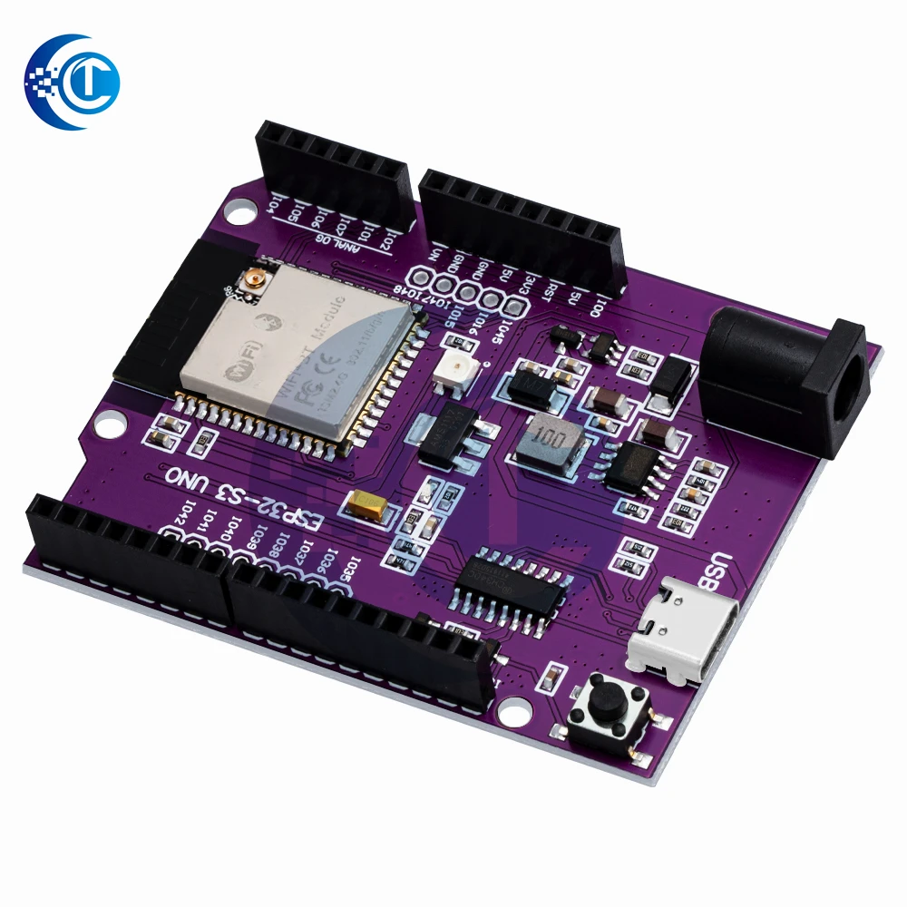 ESP32-S3 للوحة تطوير UN-O: متوافق مع وحدات WR-00M-1-N8R2/WR-00M-1-N16R8 وDev-KitC-1
