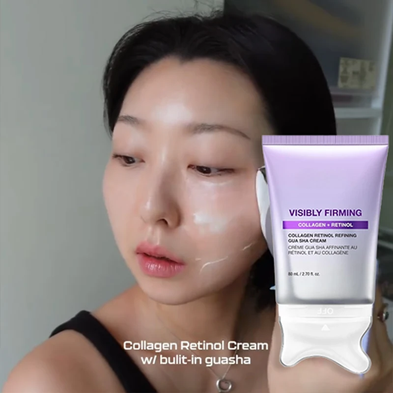 Retinol Massage Gua Sha Neck Cream Collagen Face Cream Deeply Hydrates Moisturizes Improves Dry Rough Dull Skin Lift Firm Skin