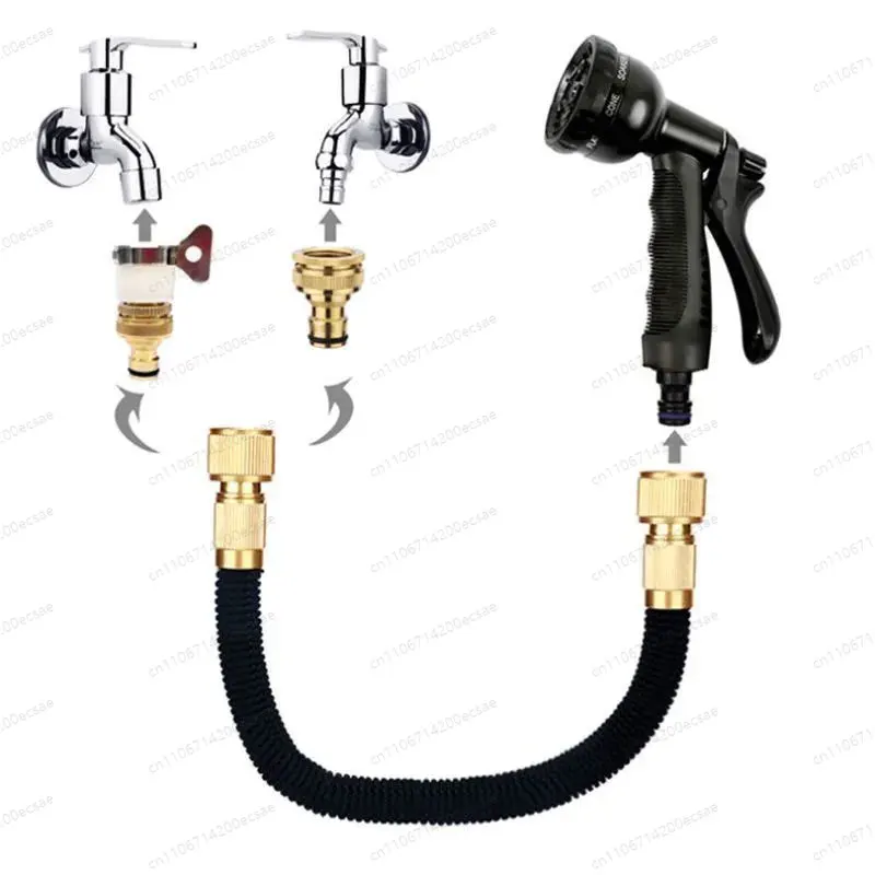 Expandable Garden Water Hose Set High Pressure Flexible Car Wash Watering Garden Irrigation Magic Hose Pipe