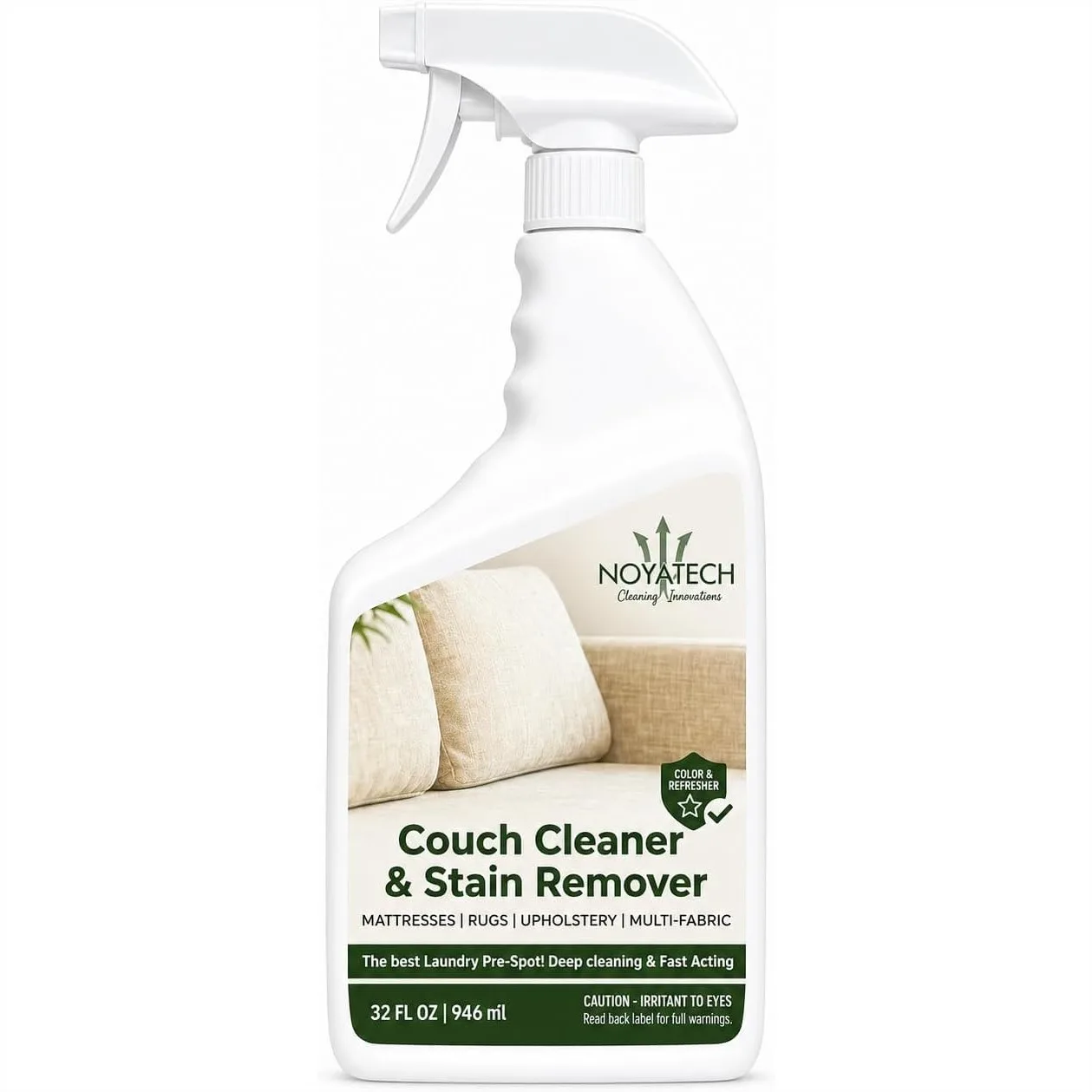 

Couch Cleaner and Stain Remover Spray – Professional Strength for Fabric, Upholstery & Car Interiors, Quick-Drying