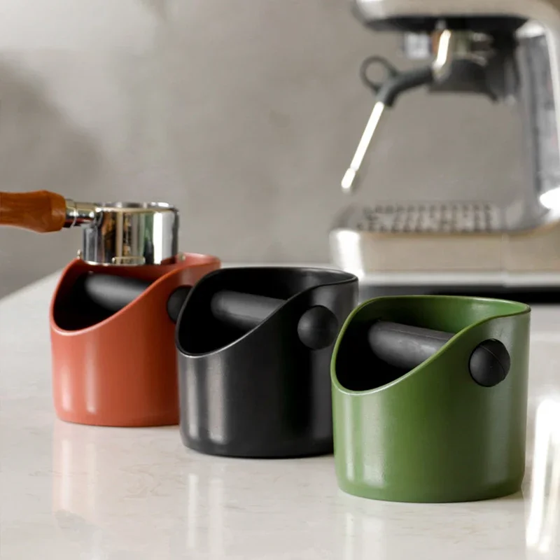 Shock-Absorbent Coffee Knock Box Anti-Slip Espresso Grounds Waste Bin Dump Grind Tool for Barista Portafilter Accessories Cafe