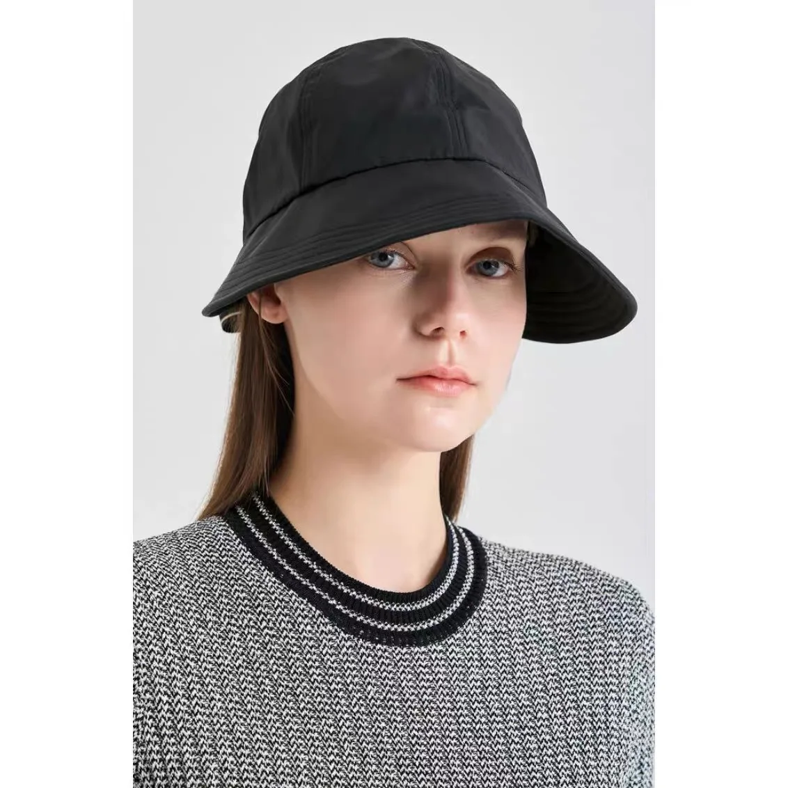 Lemon Cheese Summer LAN26 Casual Versatile Embroidered Sash Sun Protection Fisherman Hat Women's Short Outerwear Casual Style