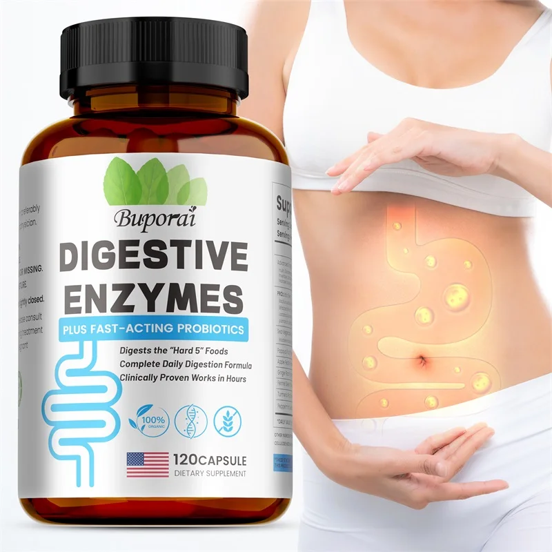 

Digestive Enzymes Supplement - Promotes Nutrient Absorption, Digestion and Intestinal Health for Adults Men and Women