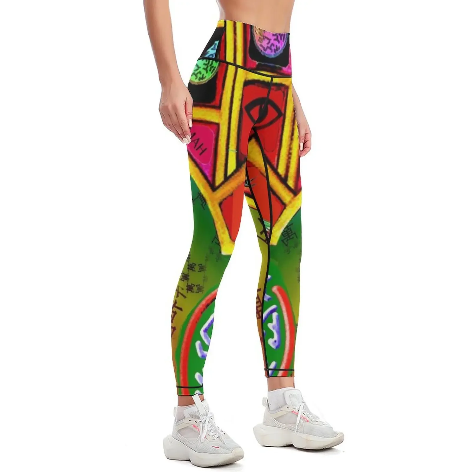 Mah Jongg Hamsa Dress Leggings gym's clothing sportswear woman gym 2025 Women's trousers Womens Leggings