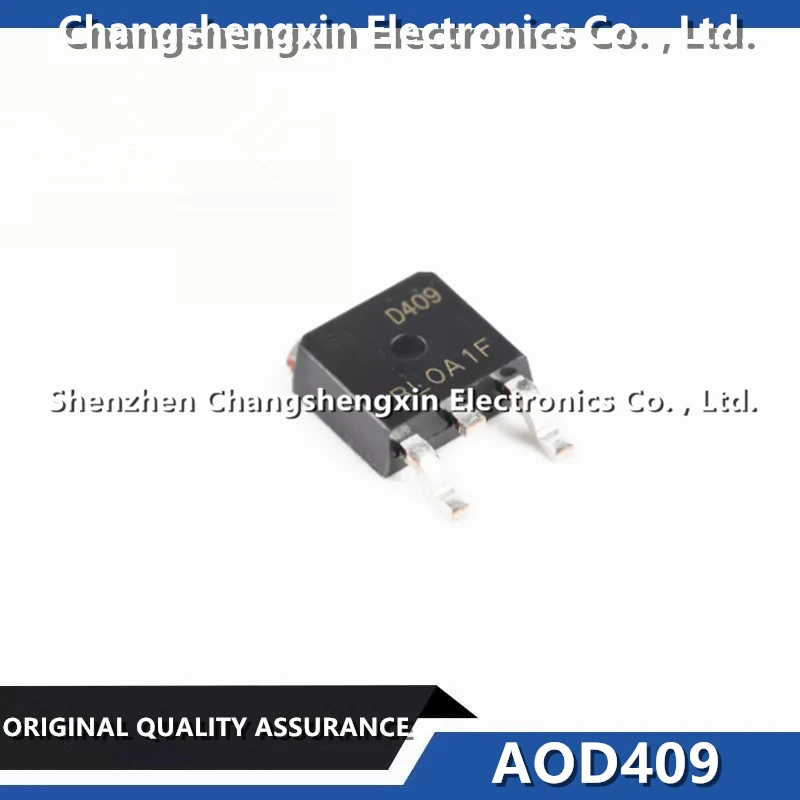 50 Pieces AOD409 New Original P-Channel 60 V 26A (Tc) 2.5W (Ta), 60W (Tc) Surface Mount TO-252 (DPAK)