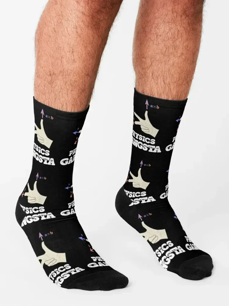 Physics Gangsta design funny physics distressed graphic Socks Christmas compression snow gifts Women Socks Men's