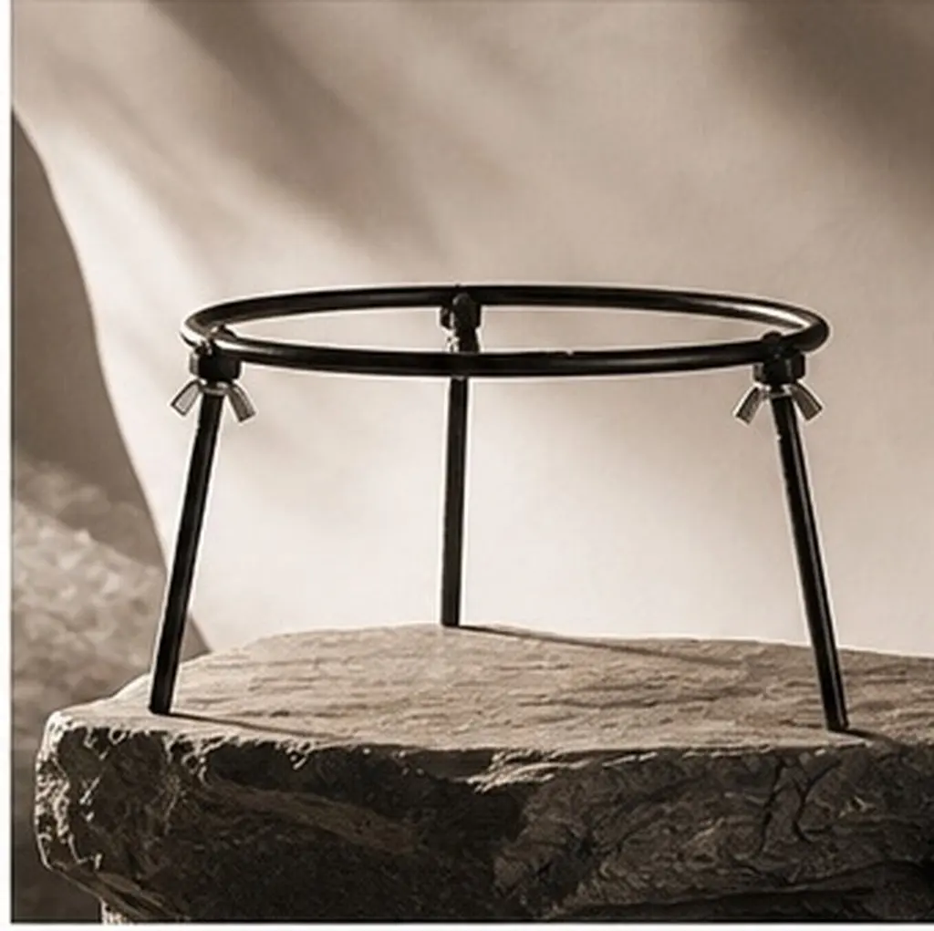 Fire Stand Detachable Outdoor Cooking Tripod Camping Patios Backyards Open Fire Wok Holder Cooking Stand