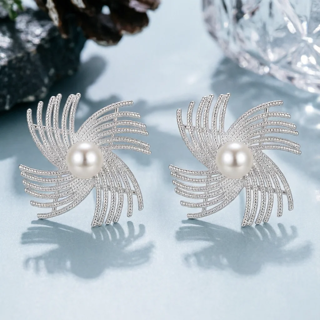 

Elegant Sparkling Firework Stud Earrings for Women Unique Design Sweet Personalized Trendy Creative Fashion Jewelry Accessory